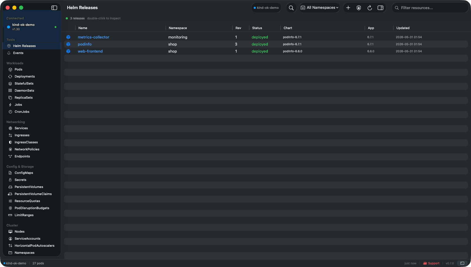 OptaKube screenshot 1