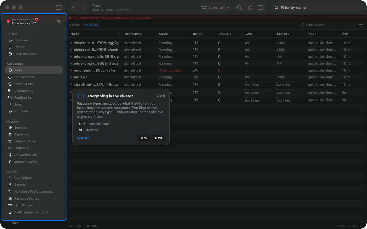 OptaKube screenshot 7